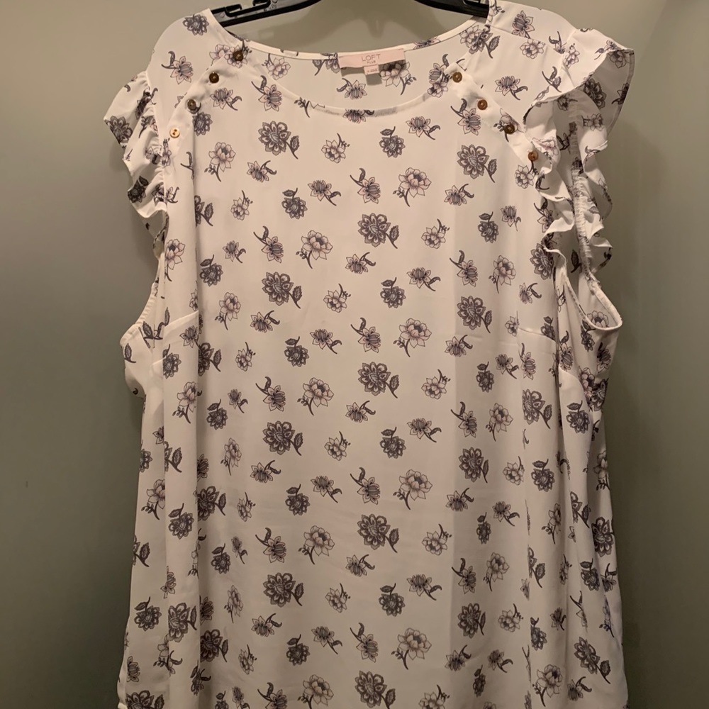 Loft Plus Floral Blouse